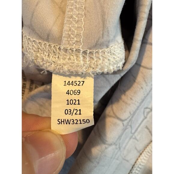 90 Degree by Reflex High Rise Bike Shorts Gray Blue Croc Print Pockets Size M - Picture 5 of 7